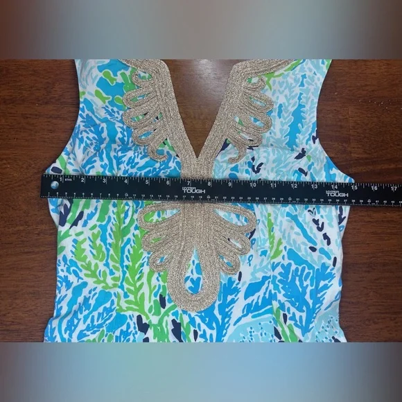 Lilly Pulitzer Janice Shift Spa Blue Lets Cha Cha Dress - Picture 6 of 7